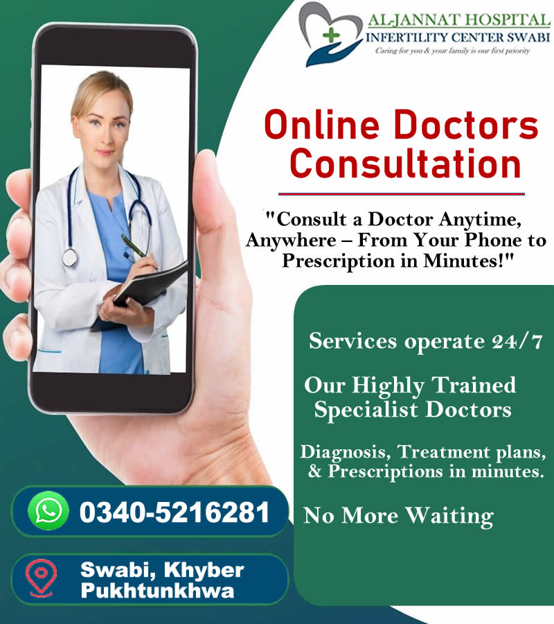Online Doctor Consultation in pakistan, swabi, Best Gynae online doctor in swabi