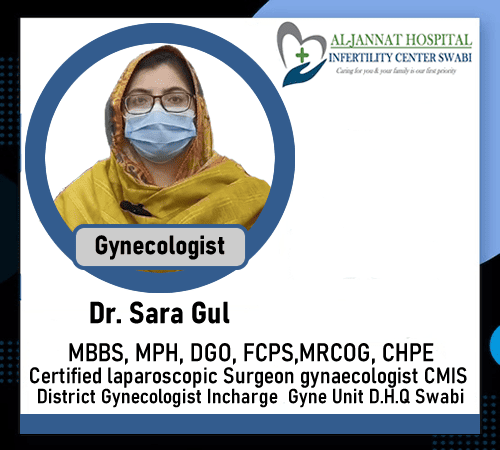Dr. Sara Gul Best Gynaecology Doctor in swabi, Aljannat Hospital Dr sara Gul, Best gynae doctor in swabi,kpk, Best Gynae doctor in swabi, best infertility doctor in swabi, kpk